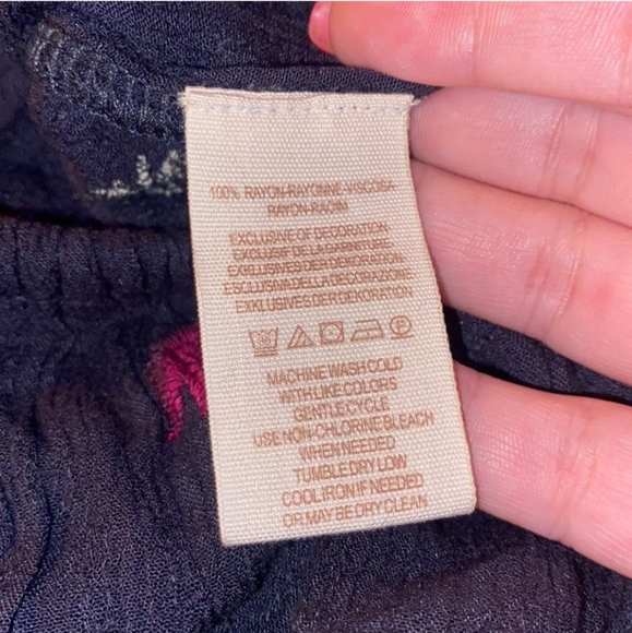 Free People Wildflowers Embroidered Boho Blouse Size S - Picture 13 of 13